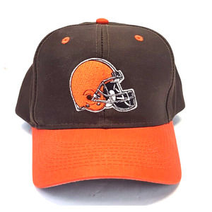 Vintage Cleveland Browns Logo Athletic Fiber Optic Snapback‎ Hat Tested Working